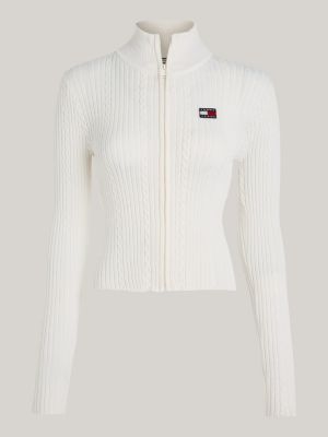 TOMMY JEANS: Sweater woman - White  TOMMY JEANS sweater DW0DW14261 online  at