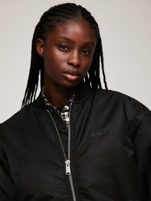 Black thin outlet bomber jacket womens