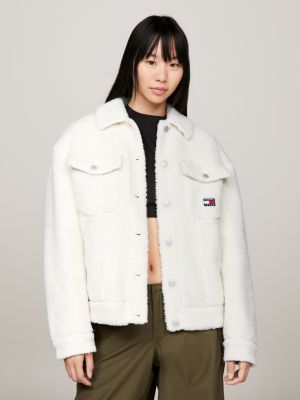 Sherpa Jacket | WHITE | Tommy Hilfiger