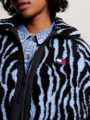 Animal print sherpa on sale jacket