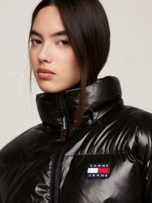 Cropped Alaska Puffer Jacket | Black | Tommy Hilfiger