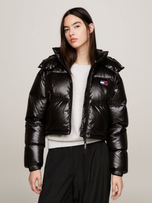 Recycled Maxi Relaxed New York Puffer Jacket | Black | Tommy Hilfiger | Outdoormäntel