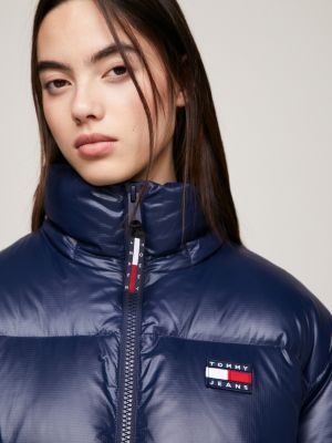 Cropped Alaska Puffer Jacket Blue Tommy Hilfiger