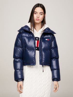 Signature Cropped Puffer in Twilight Navy - Glue Store