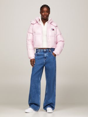 Pink tommy hilfiger coat sale