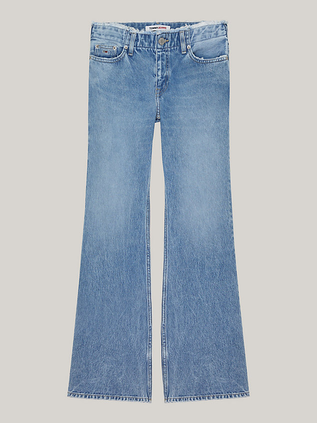 denim sophie ausgestellte jeans mit niedrigem bund für damen - tommy jeans