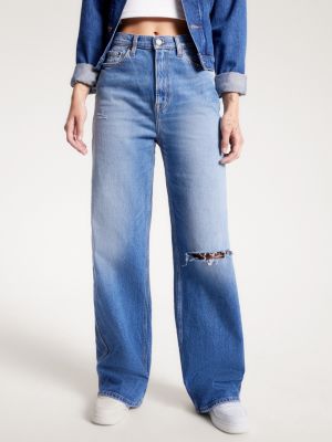 Bein hohem Denim mit Claire und Jeans Bund Hilfiger | | Tommy weitem