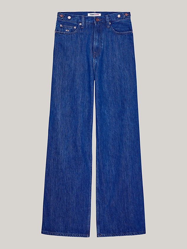 denim claire high rise wide leg jeans for women tommy jeans