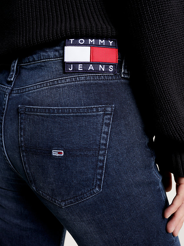 denim maddie medium rise bootcut jeans voor dames - tommy jeans
