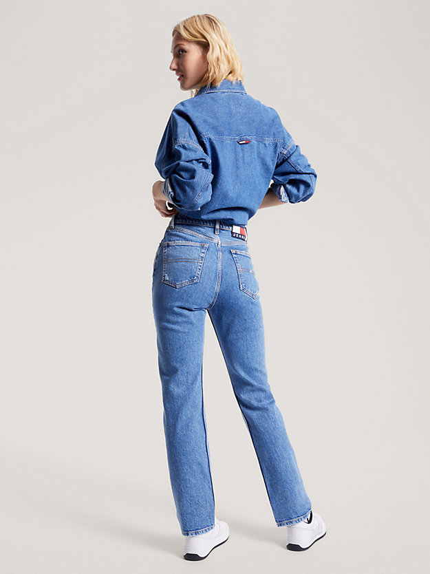 denim jeansy julie z bardzo wysokim stanem dla kobiety - tommy jeans