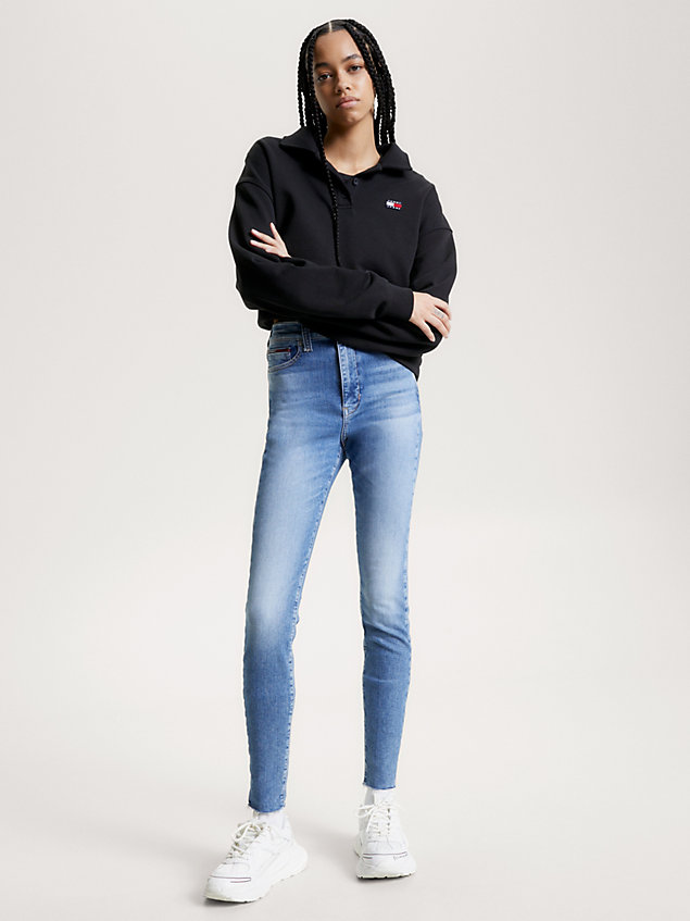 denim sylvia high rise superskinny jeans voor dames - tommy jeans