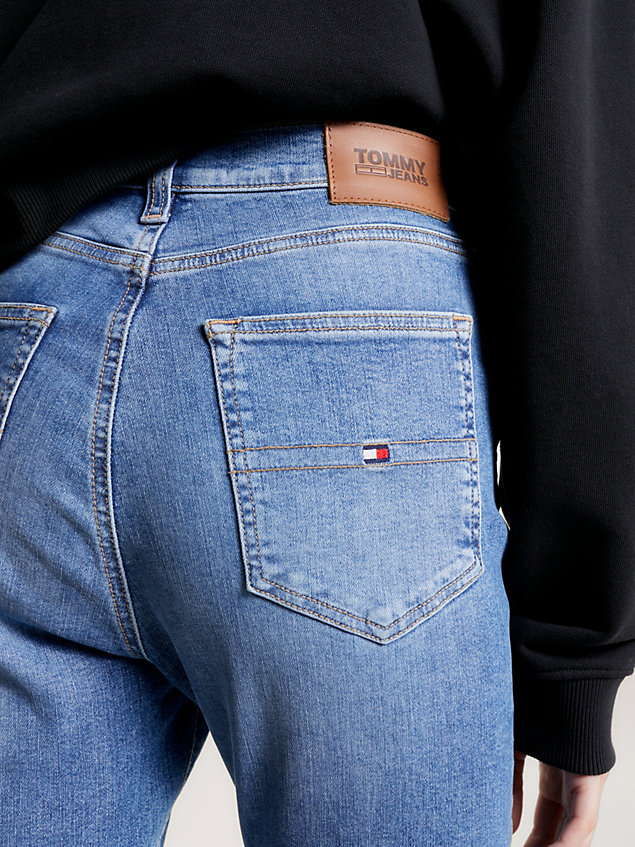 denim sylvia high rise superskinny jeans voor dames - tommy jeans