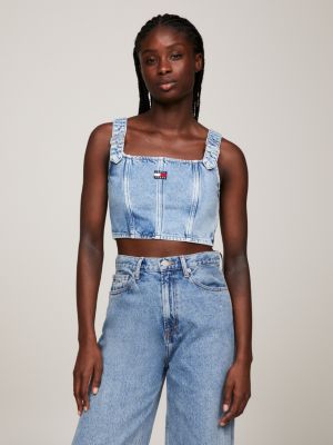 Belted Denim Slim Fit Shirt Dress | Denim | Tommy Hilfiger