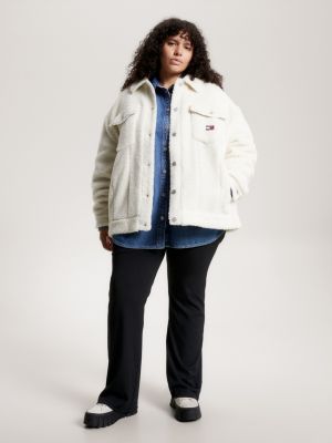 Tommy hilfiger sherpa jacket 2024 women's