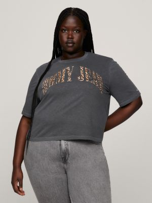 Plus Size Relaxed Monogram Logo T-Shirt Dress