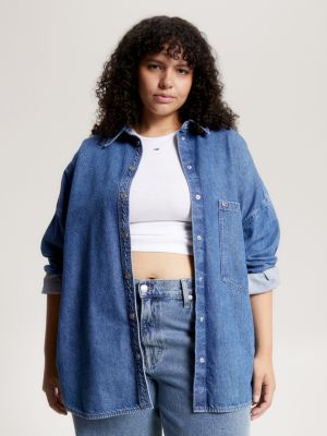 Denim oversize hot sale