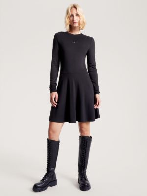 Essential Fit And Flare Dress, Black