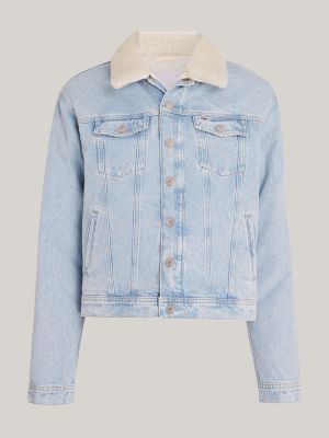 Mom Removable Lining Denim Jacket Denim Tommy Hilfiger