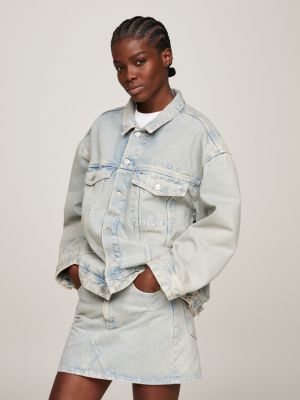 Tommy jeans shop oversized trucker jacket