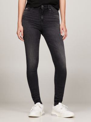 Nora Mid Rise Skinny Black Jeans Denim Tommy Hilfiger