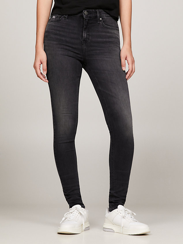 denim nora mid rise skinny black jeans for women tommy jeans
