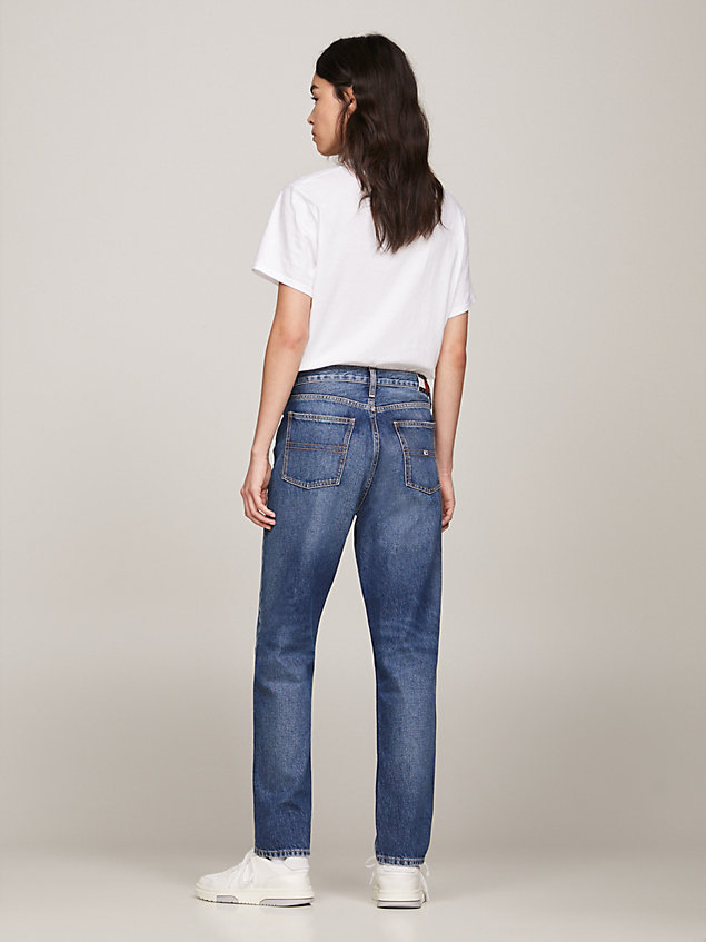 denim archive izzie high rise slim ankle jeans for women tommy jeans