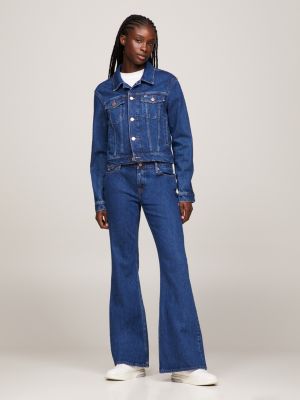 Womens low rise flare on sale jeans