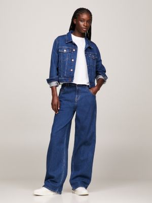 Tommy Jeans DAISY - Relaxed fit jeans - denim black/black denim