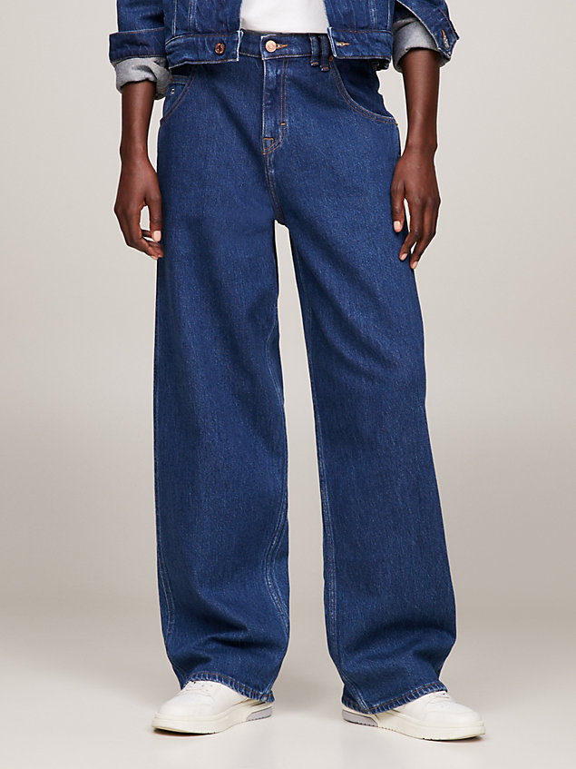 denim daisy low rise baggy jeans for women tommy jeans