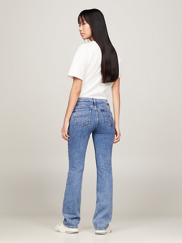 denim maddie mid rise bootcut jeans for women tommy jeans