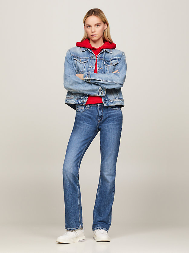 Maddie Mid Rise Bootcut Faded Jeans | Denim | Tommy Hilfiger