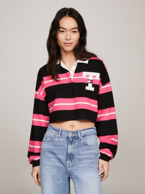 Cropped rugby outlet polo