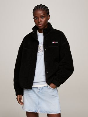 Tommy jeans teddy deals fleece sweatshirt