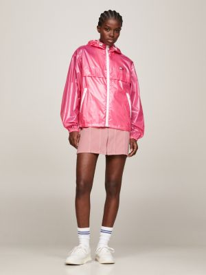 Packable Glossy Chicago Windbreaker Pink Tommy Hilfiger