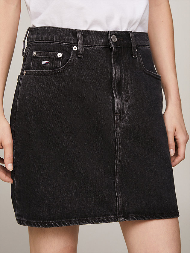 denim mom denim midi skirt for women tommy jeans