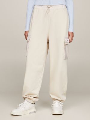 Cargo Cuffed Leg Oversized Joggers Beige Tommy Hilfiger