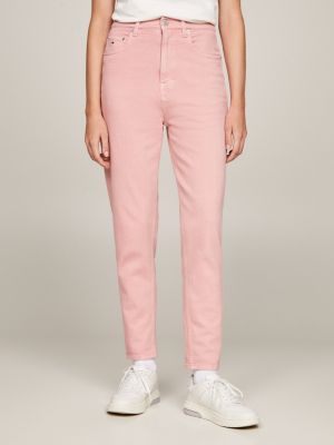 | Slim Rise Tommy | Mom Pink Ultra High Jeans Hilfiger