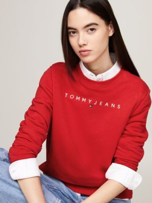 Sudadera tommy jeans discount roja