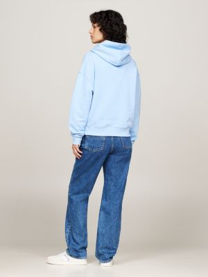 blue badge boxy hoody for women tommy jeans