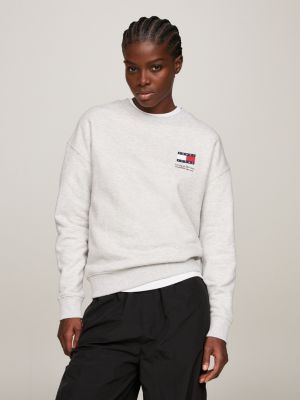 Tommy Hilfiger Women's Cropped Pullover Crewneck French Terry