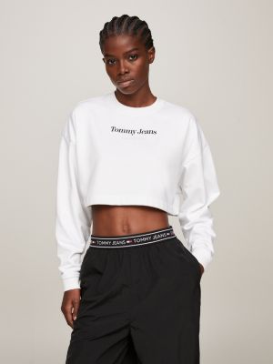 Tommy jeans on sale cropped sweatshirt