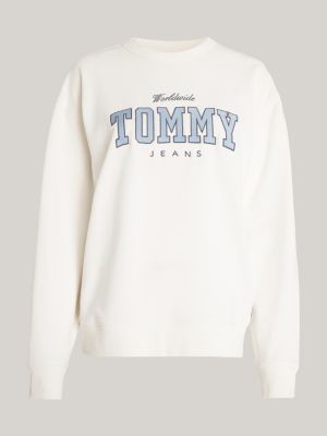 Tommy Hilfiger Mujer Sudadera Heritage con Capucha, Blanco (White), XXS:  : Moda