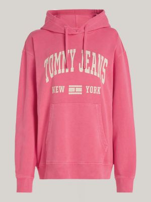 Sweat capuche d contract Varsity logo Rose Tommy Hilfiger