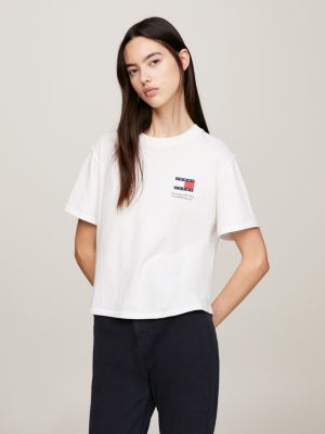 Tommy Hilfiger LOGO - Print T-shirt - peach dusk/apricot 