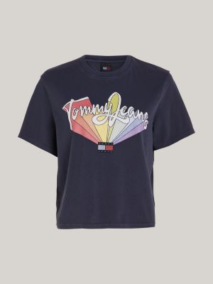 Tommy hilfiger t shirt hot sale rainbow