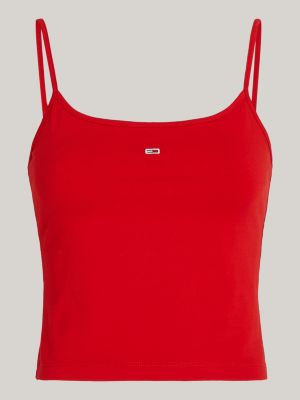 Red on sale tommy top