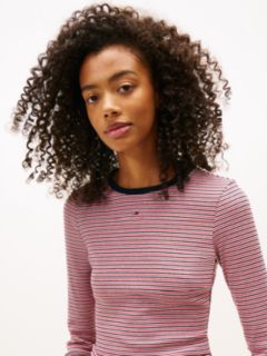 Flag Embroidery Slim Long Sleeve T-Shirt — Red 2