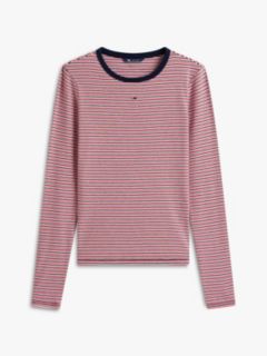 Flag Embroidery Slim Long Sleeve T-Shirt — Red 5