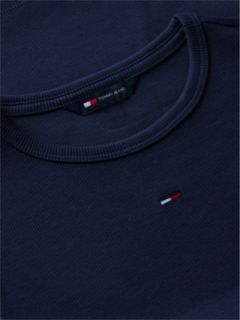 Flag Embroidery Slim Long Sleeve T-Shirt — Blue 6