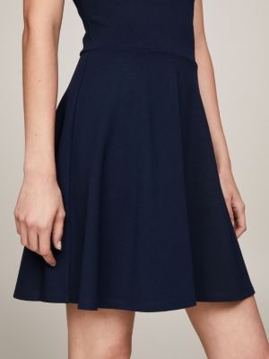 Essential Fit And Flare Mini Dress Blue Tommy Hilfiger